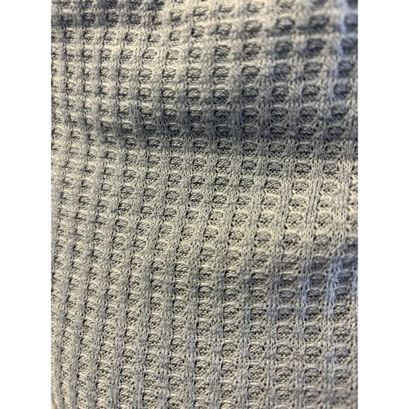 Blue Oversized Waffle Knit Shirt 2X. Slight Picks On The Front - Picture 2 of 7